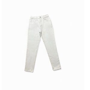 Y2K Jordache Jeans Women’s 28” Bare Back High Rise Cream Skinny Leg Denim